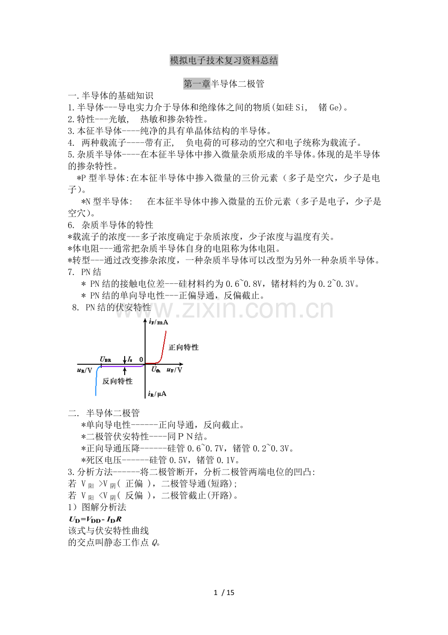 模拟电子技术基础知识点总结.docx_第1页