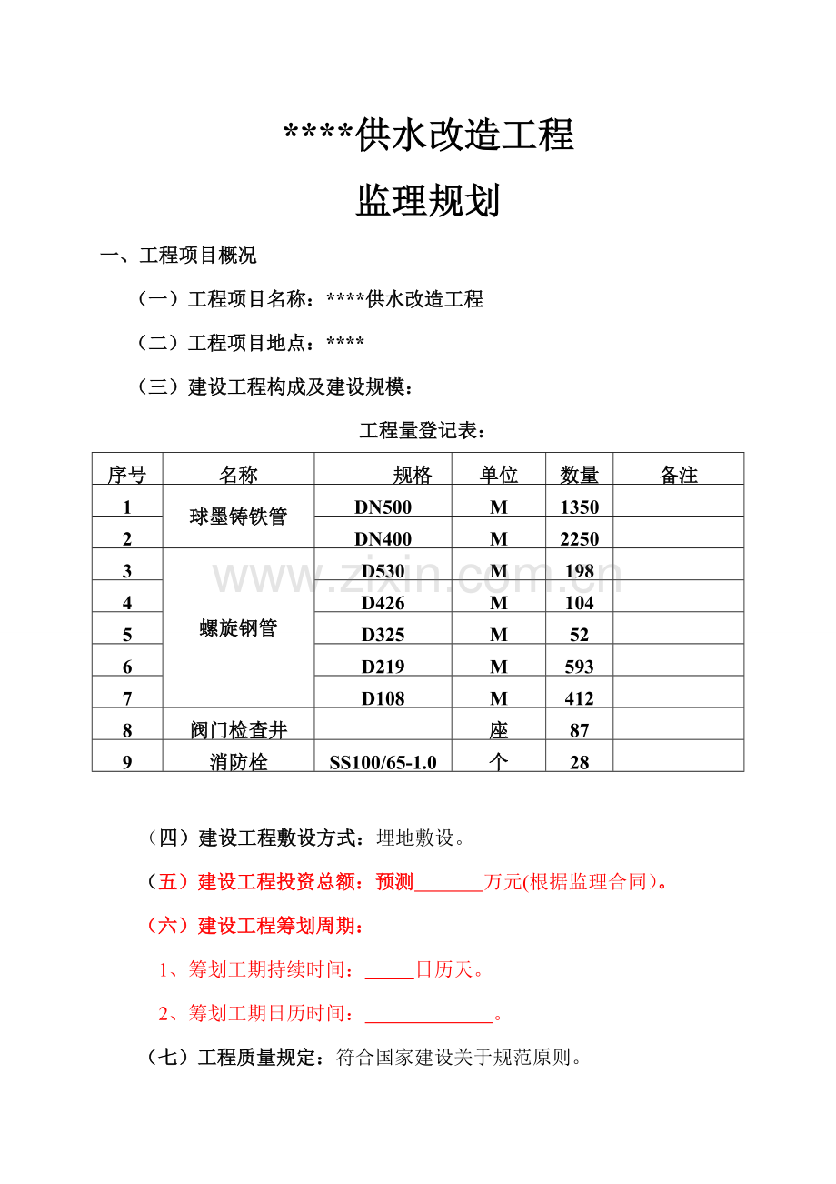 供水管道工程监理规划样本.doc_第2页