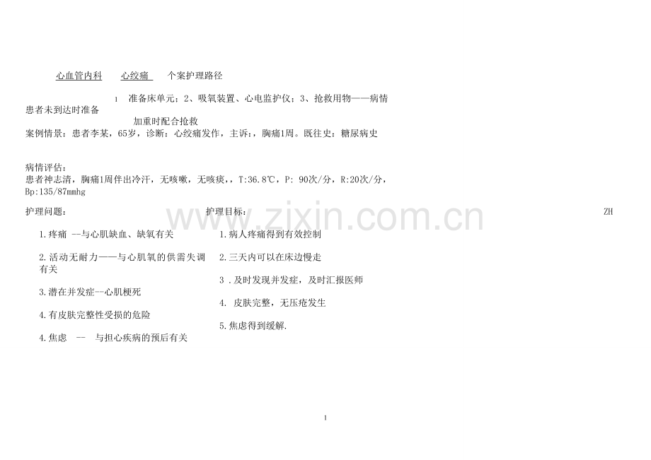 心梗临床护理路径.doc_第1页