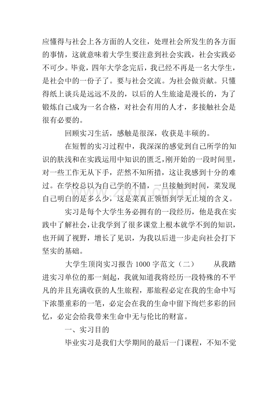 大学生顶岗实习报告1000字范文.doc_第3页