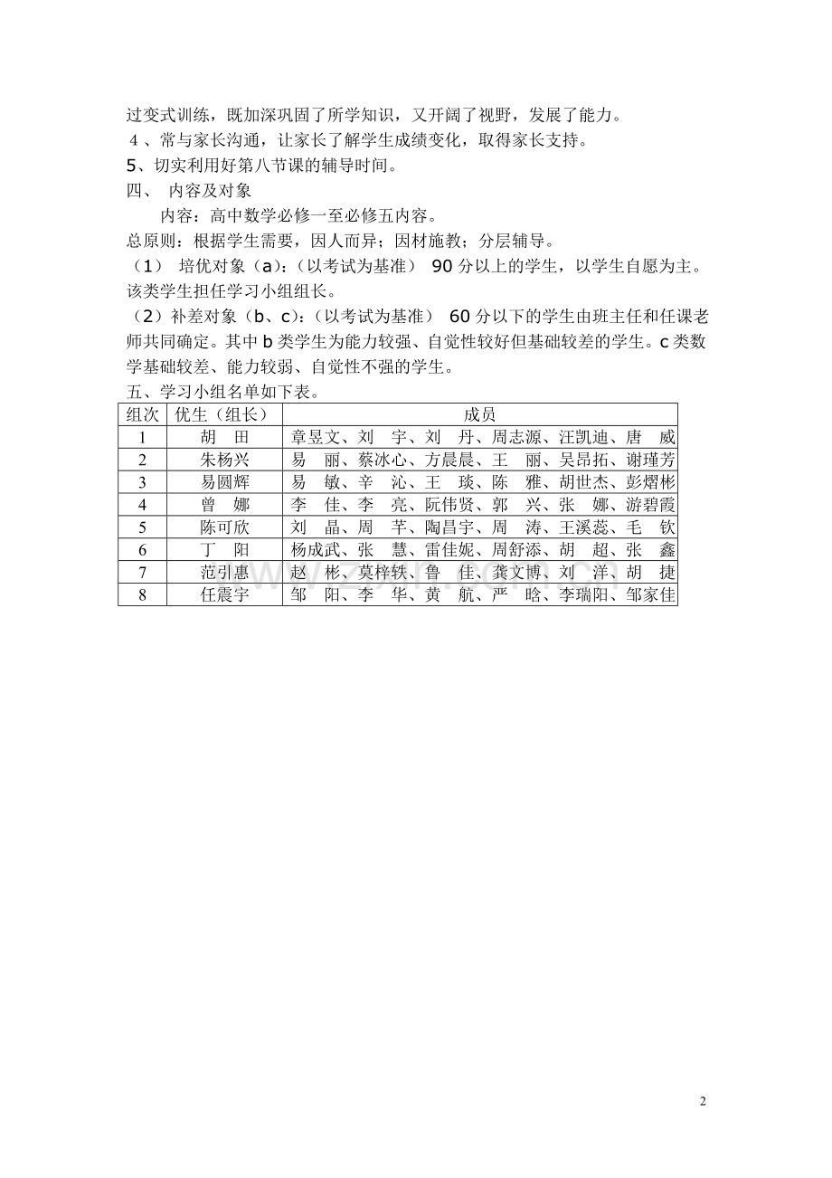 数学培优工作计划.doc_第2页