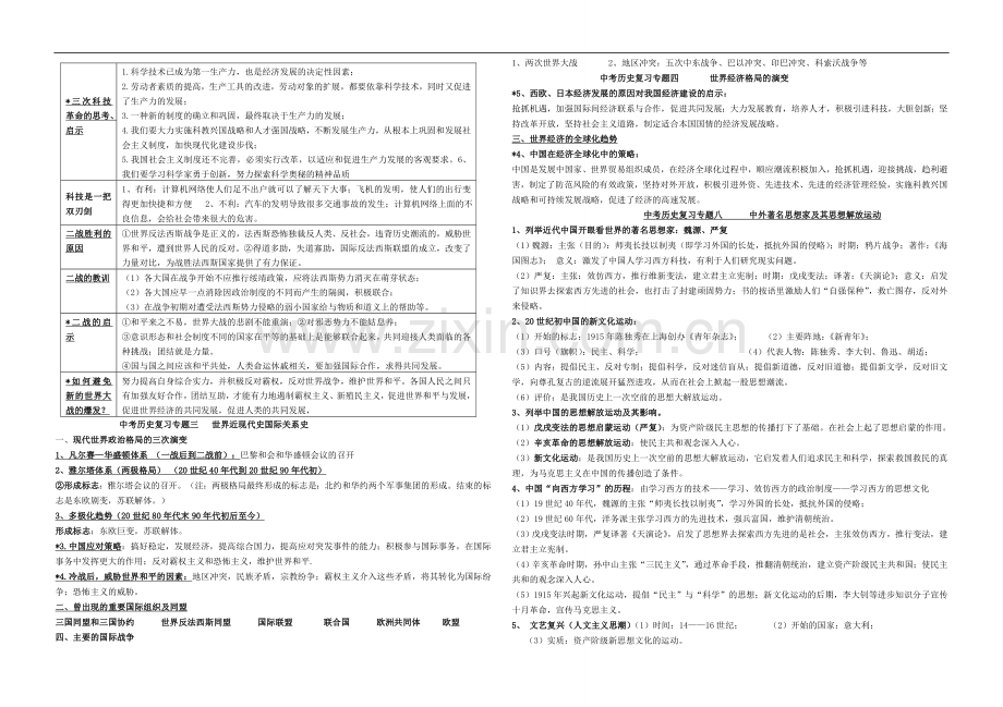 中考历史复习专题.doc_第1页