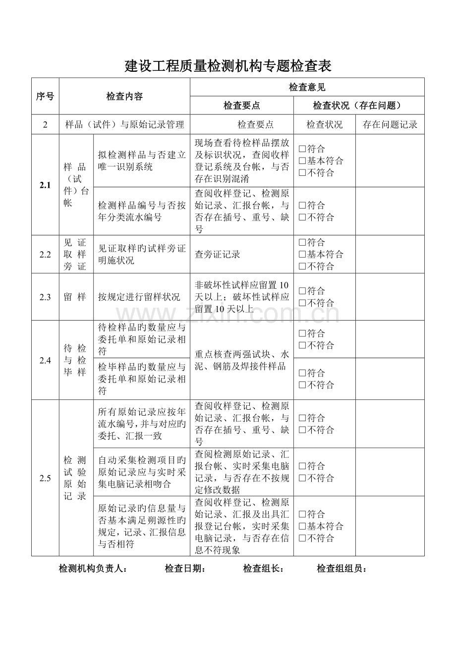 建设工程质量检测机构专项检查表.doc_第3页