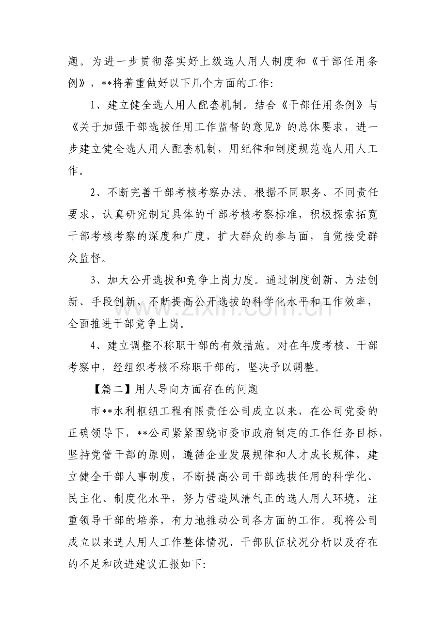 用人导向方面存在的问题范文六篇.pdf_第3页