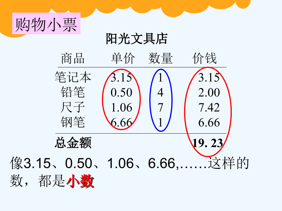 小学数学北师大三年级北师版三年级上册第八单元文具店.ppt_第3页