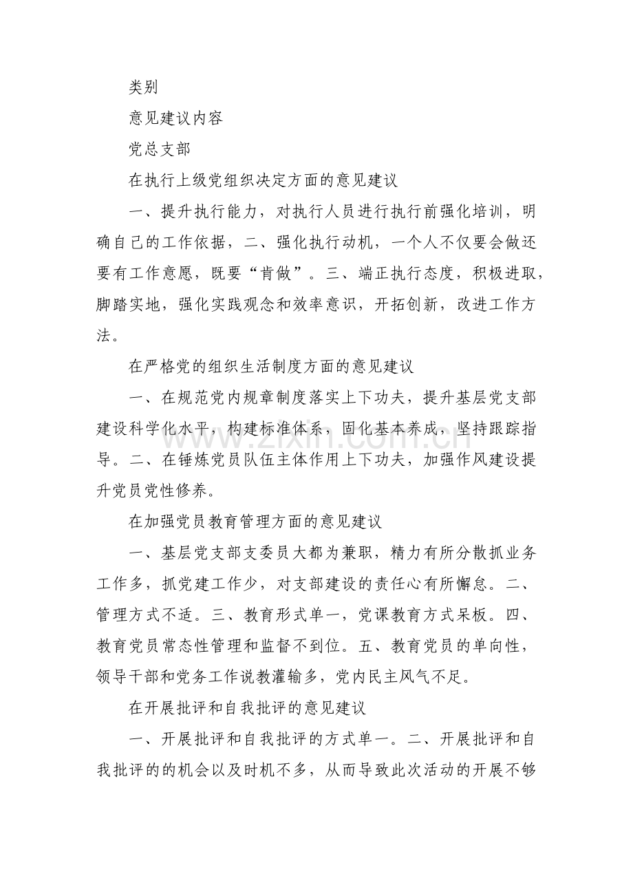 组织生活会征求意见表对班子成员的意见集合5篇.pdf_第2页