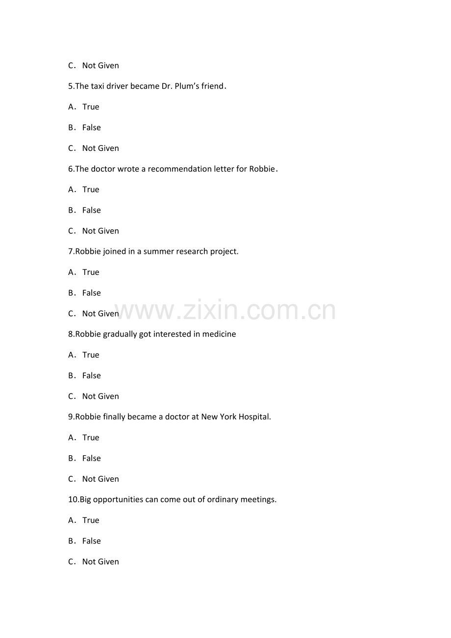 2021年自考英语二试卷与详细答案.doc_第3页