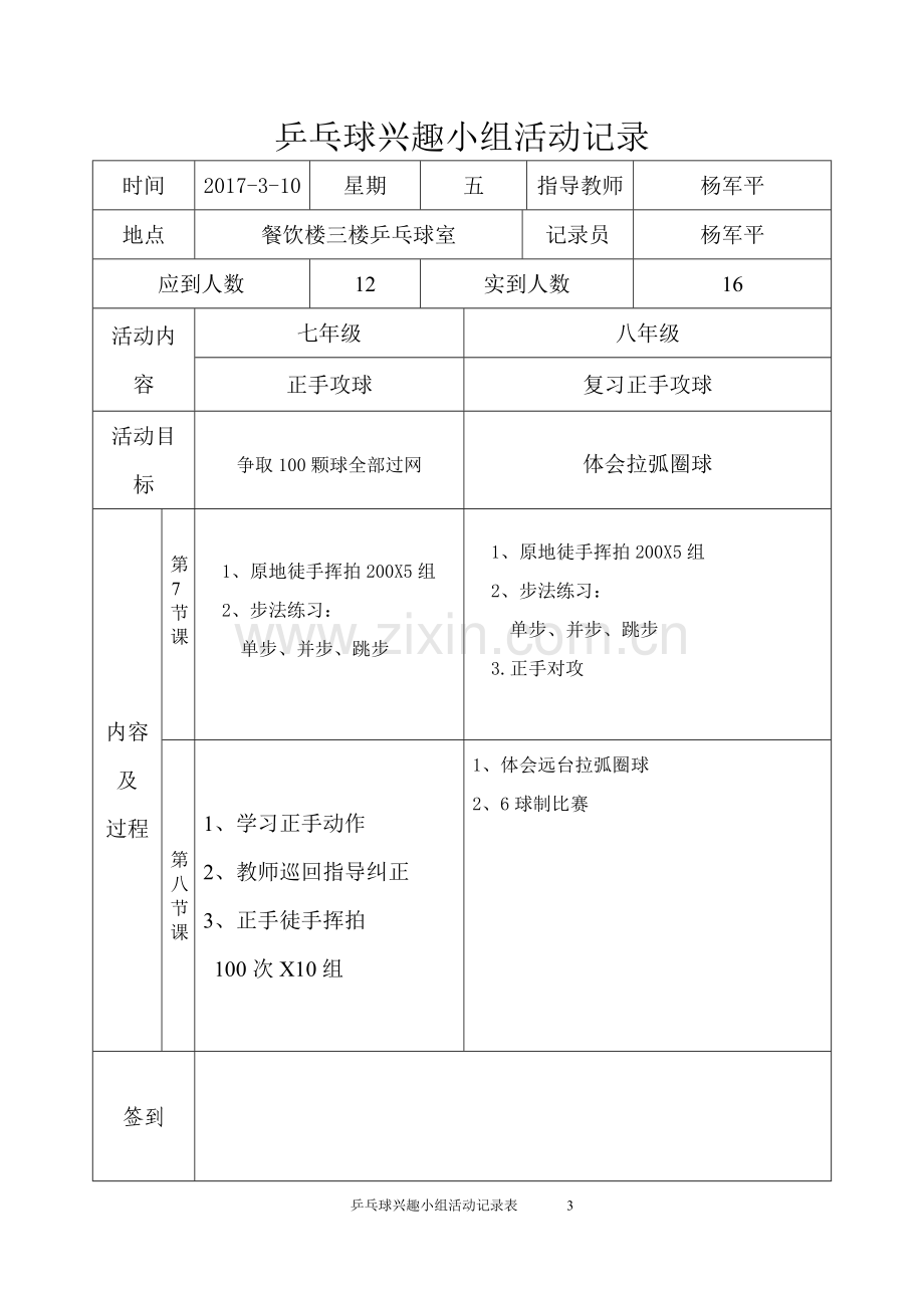 乒乓球兴趣小组活动记录.doc_第3页