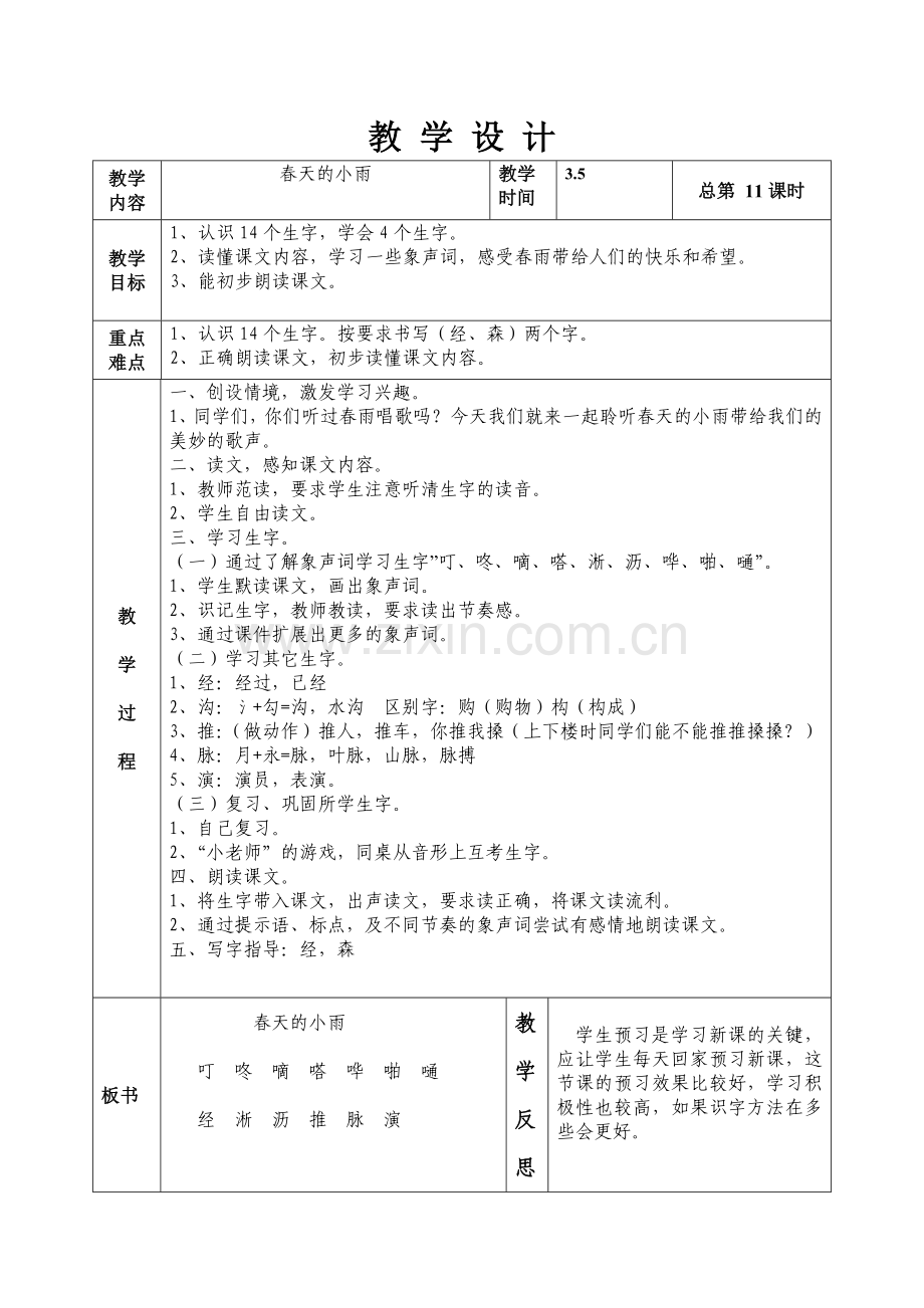 第二版块春天的小雨.doc_第1页