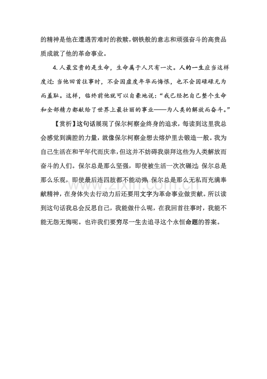 《钢铁是怎样炼成的》：摘抄和做笔记.doc_第2页