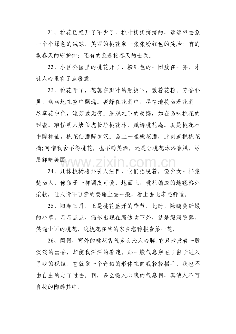 桃花开的朋友圈说说范文(通用3篇).pdf_第3页