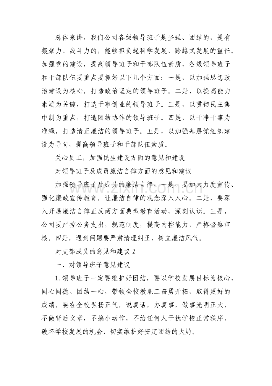 对支部成员的意见和建议集合10篇.pdf_第3页