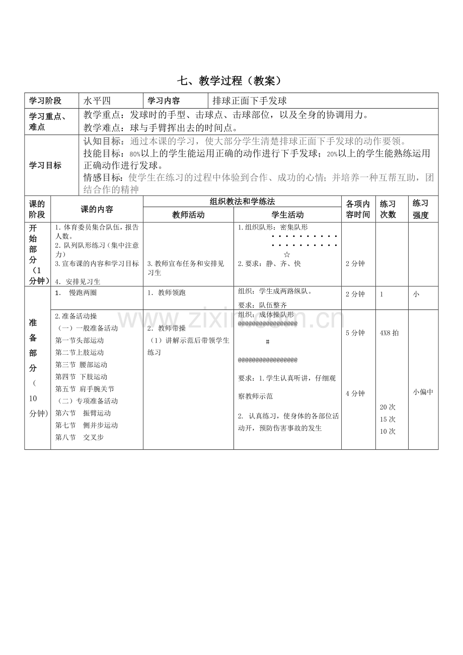 排球正面下手发球教案.doc_第2页