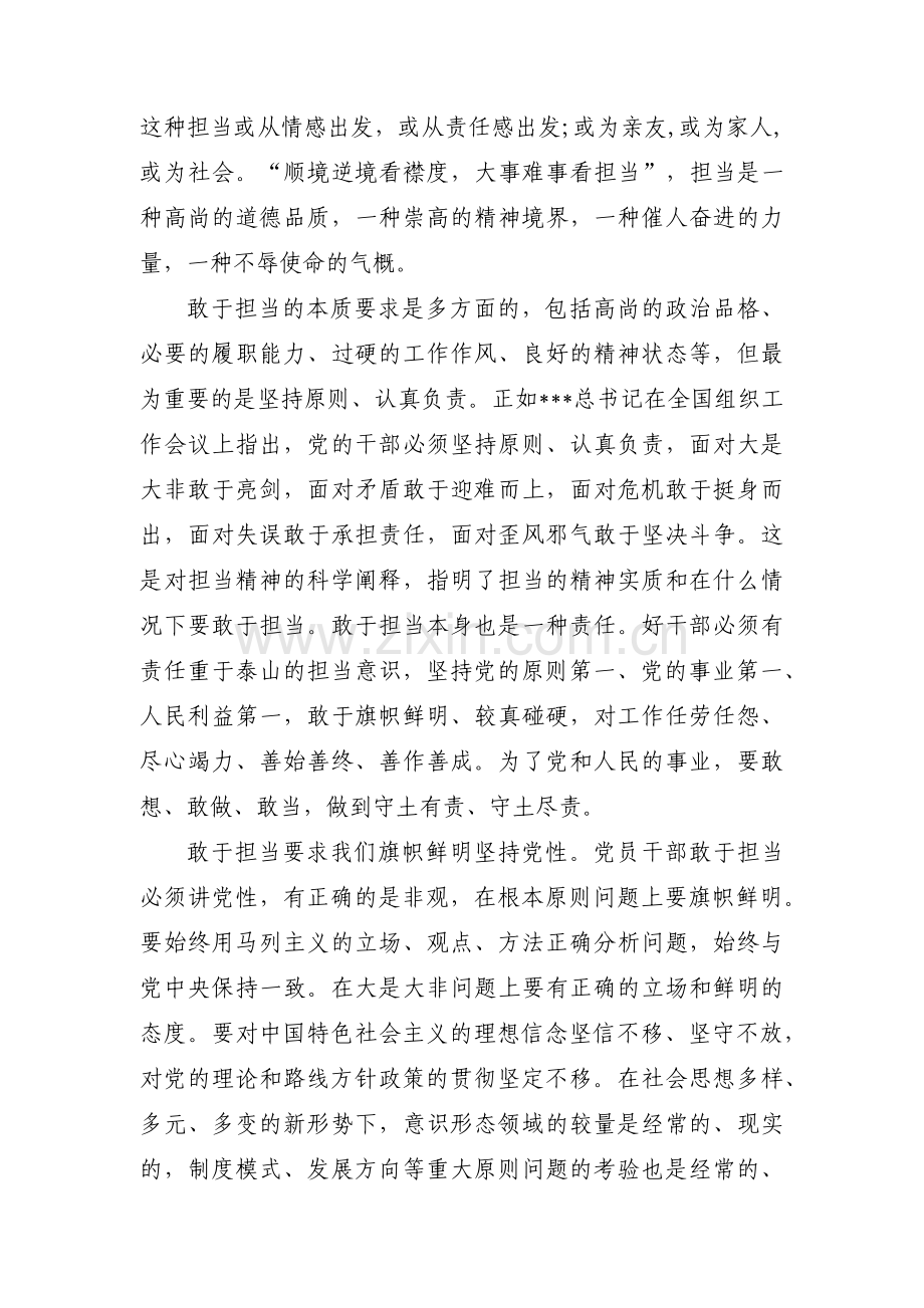 发扬奋斗精神勇于担当作为方面存在的问题三篇.pdf_第3页