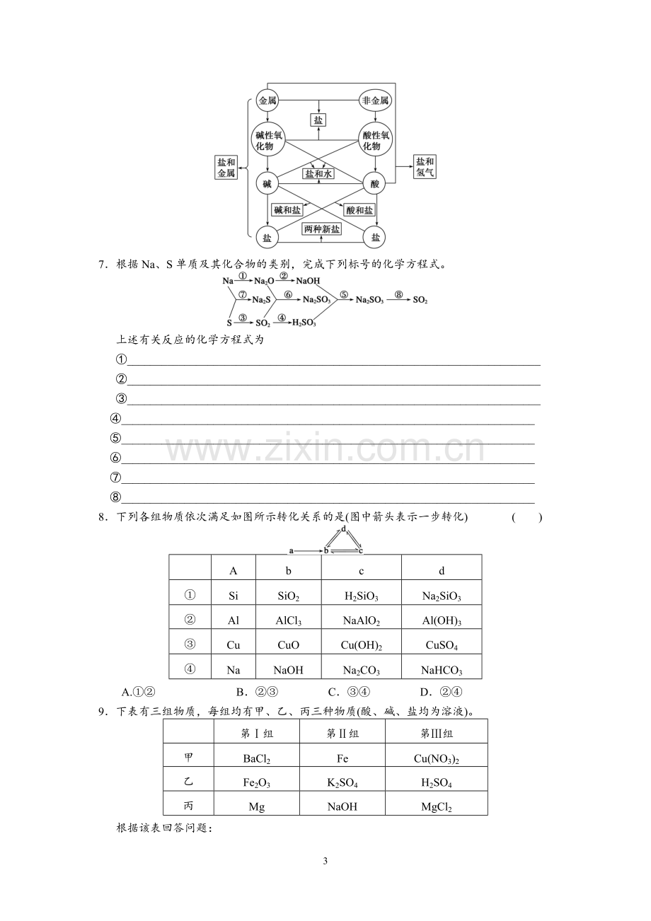 高三复习-物质的组成、性质和分类.doc_第3页