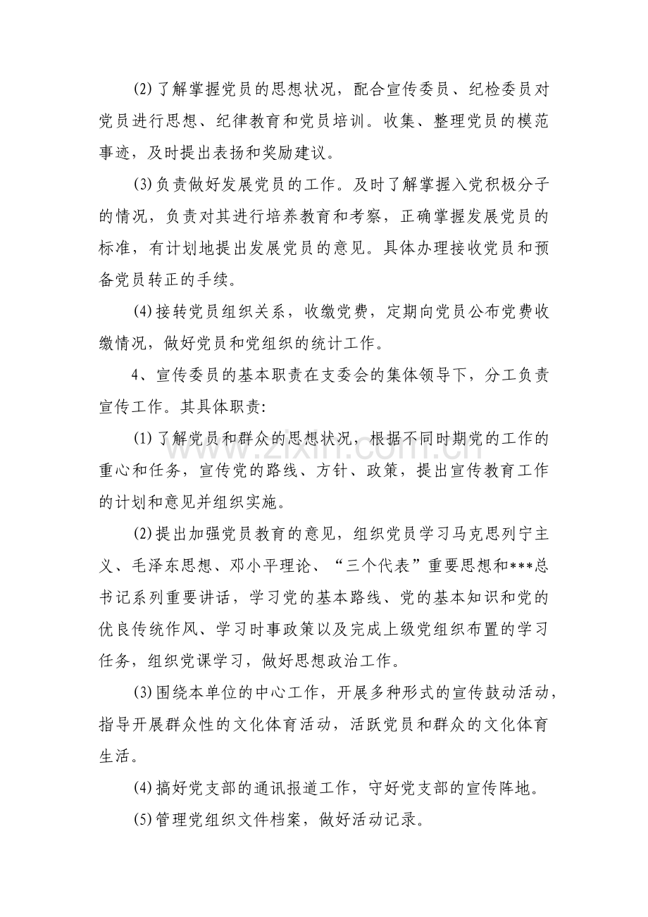 党支部委员职责分工集合10篇.pdf_第3页