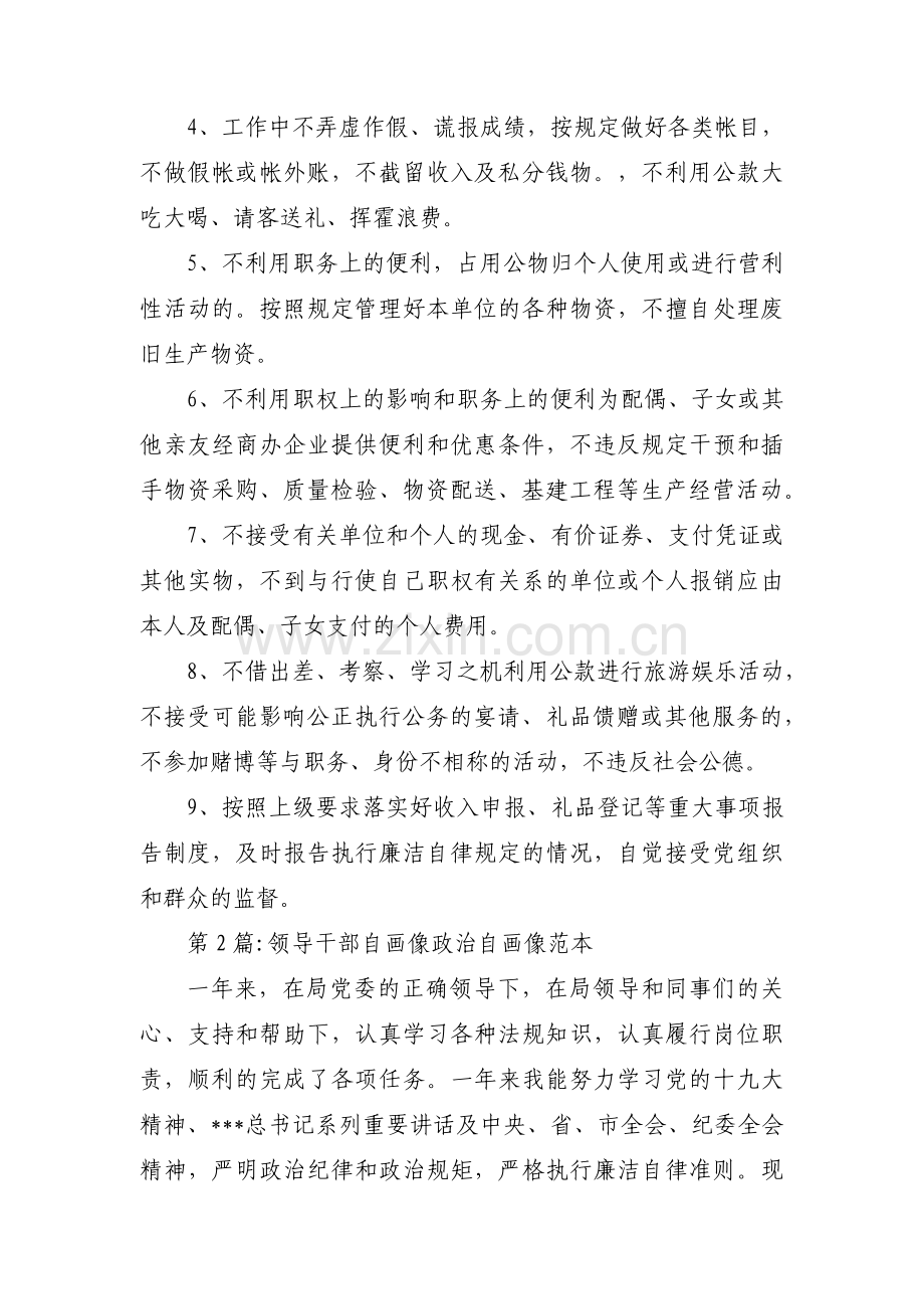 关于领导干部自画像政治自画像范本【六篇】.pdf_第3页