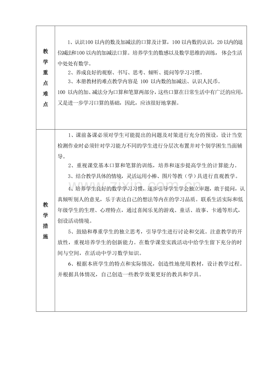 数学一下教学计划.doc_第2页