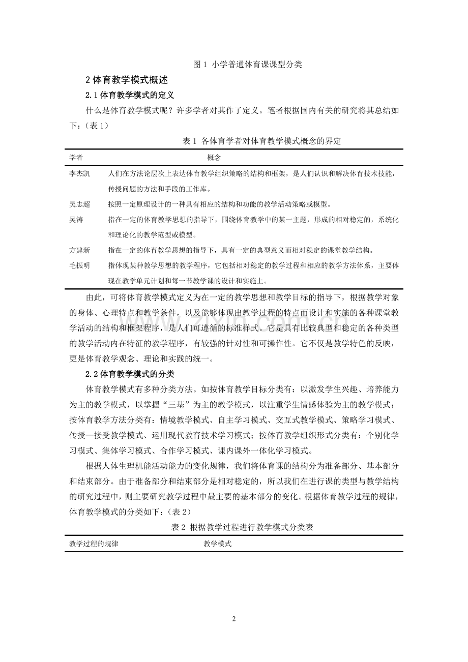 小学体育课课型与教学模式的研究.doc_第2页