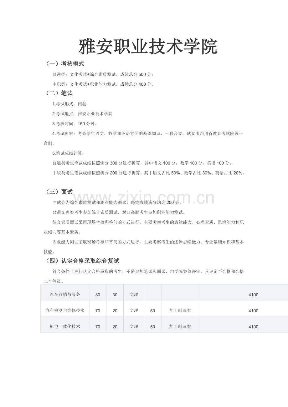 雅安职业技术学院.doc_第1页