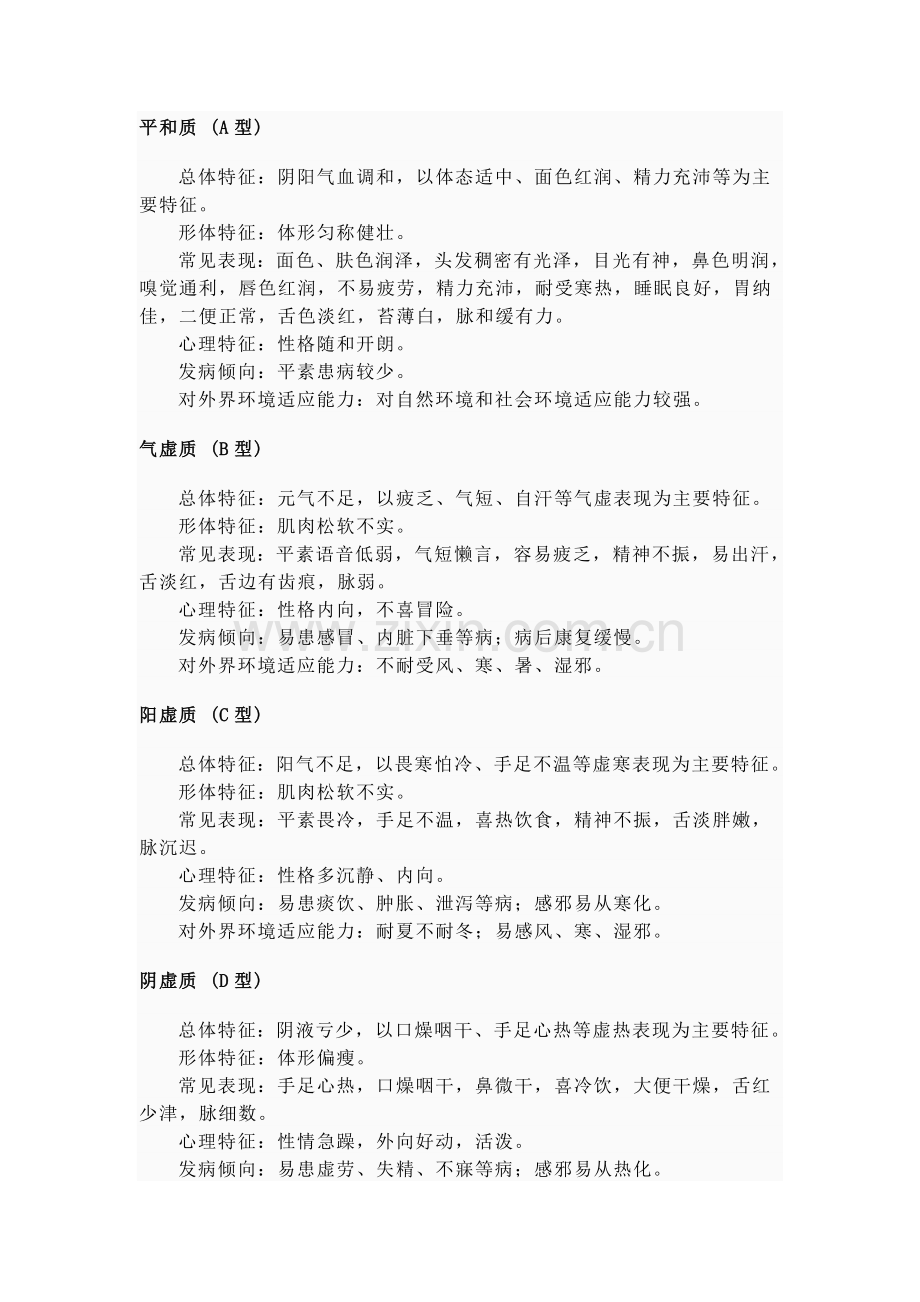 王琦教授九种体质分型.doc_第1页