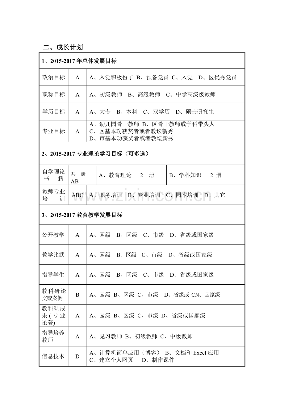 个人发展规划文档.doc_第2页