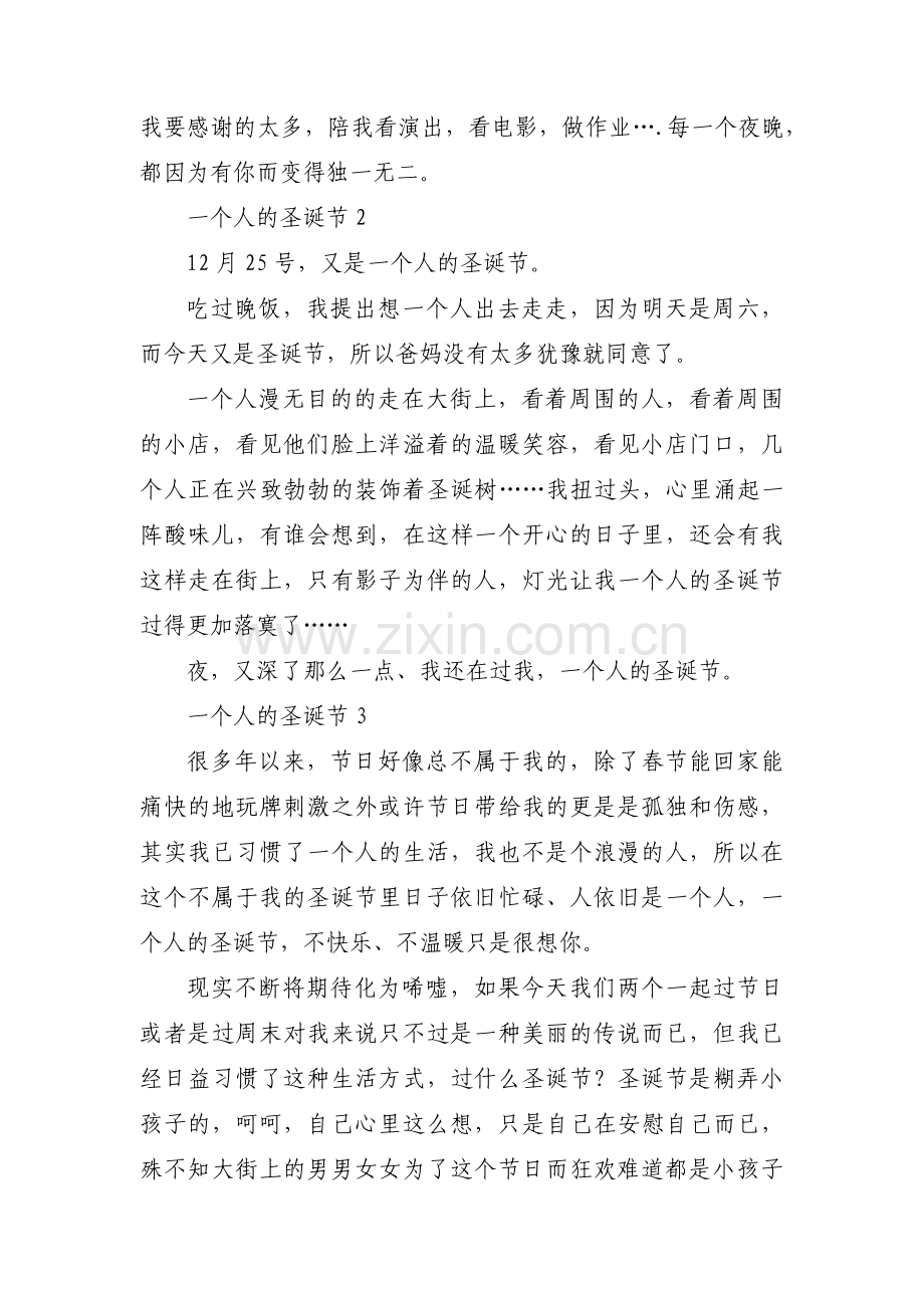 一个人的圣诞节范文(通用3篇).pdf_第3页