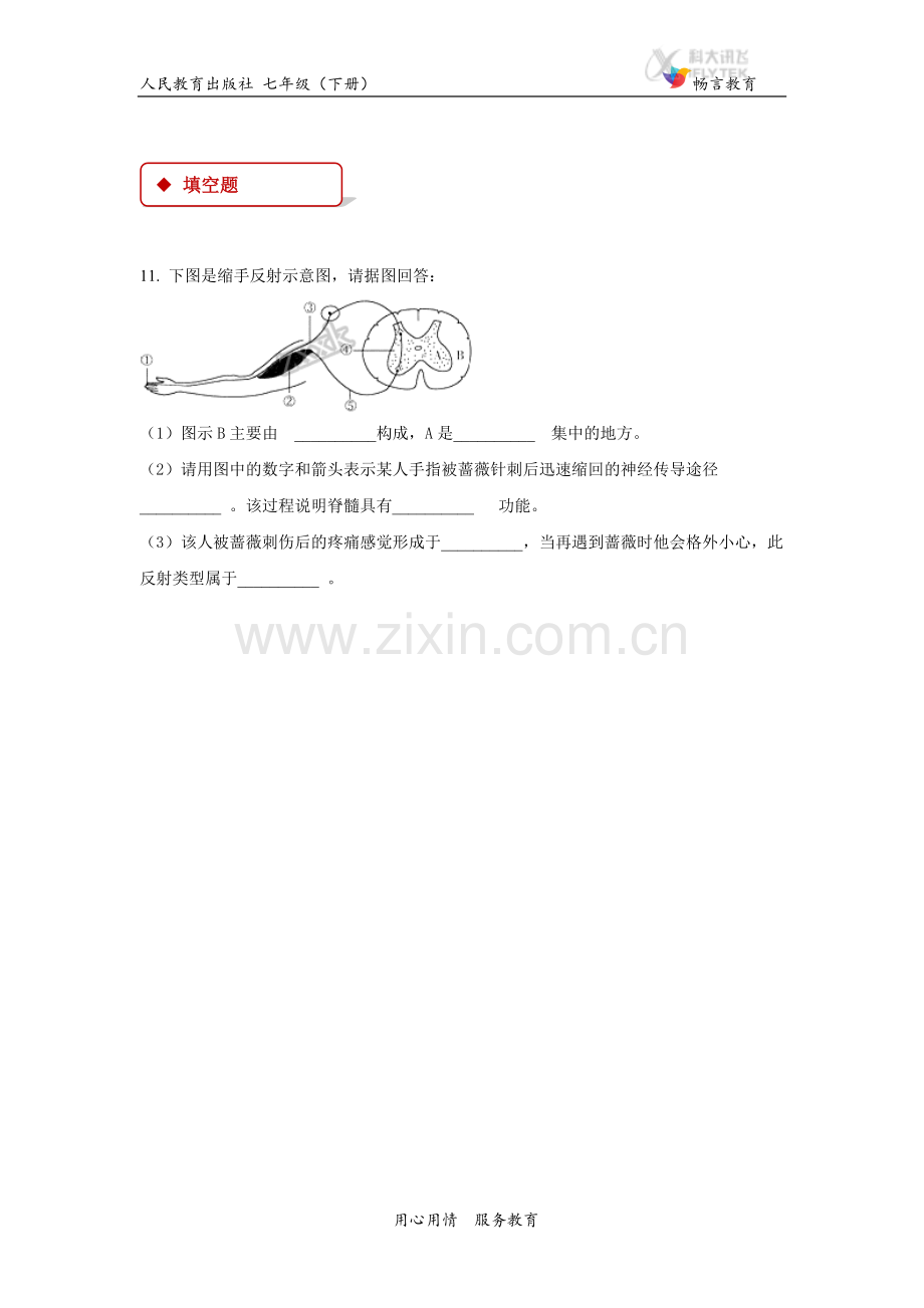 【同步练习】《神经调节的基本方式》（人教）.docx_第3页