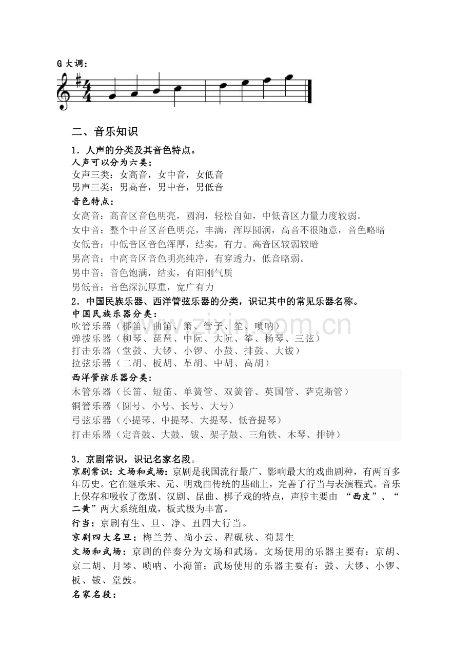 初中音乐毕业考试复习资料.doc_第2页