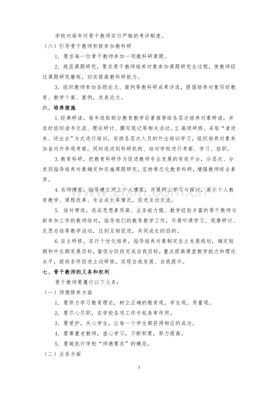 骨干教师培养方案及评选、考核办法.doc_第3页