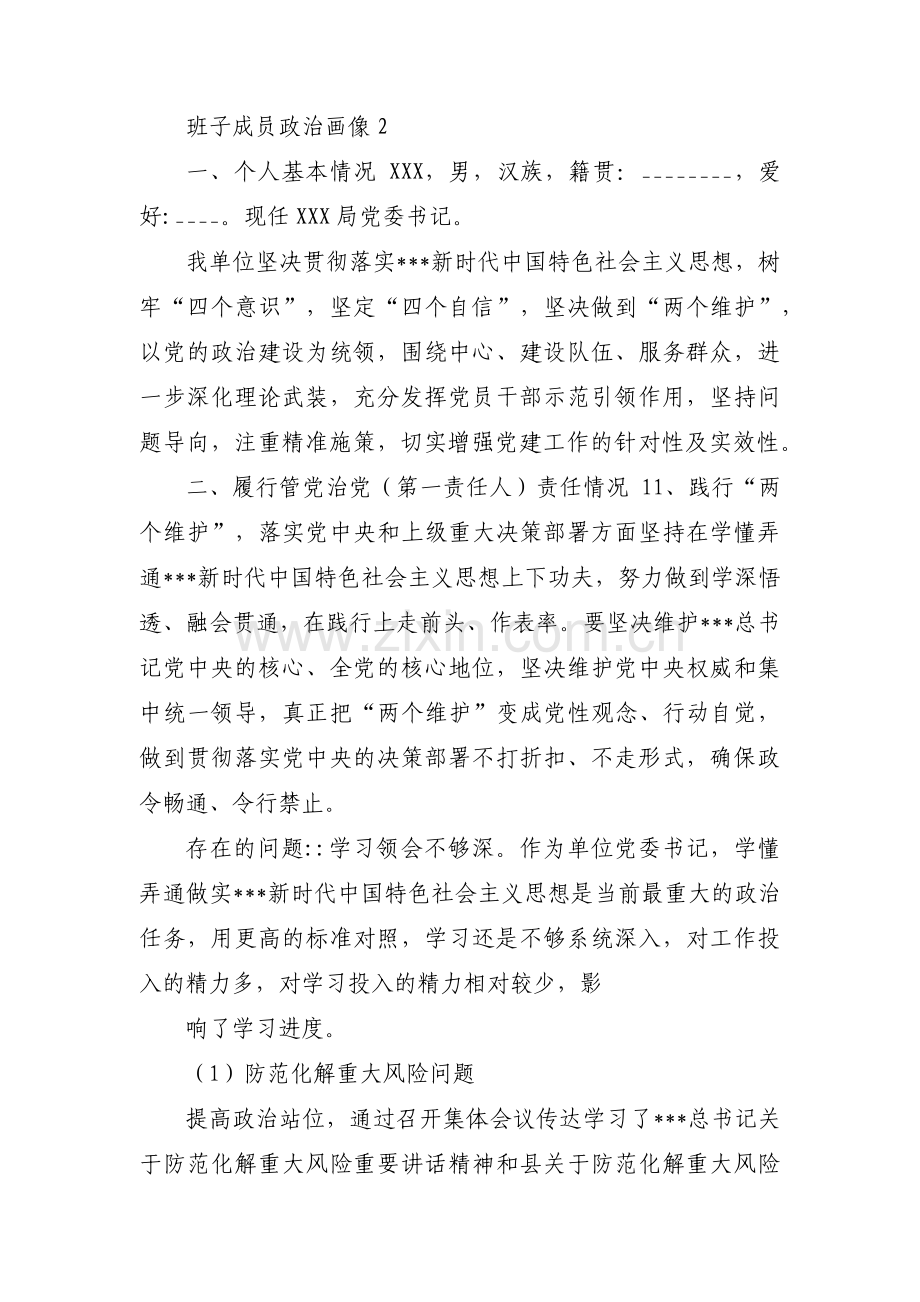 班子成员政治画像集合3篇.pdf_第3页