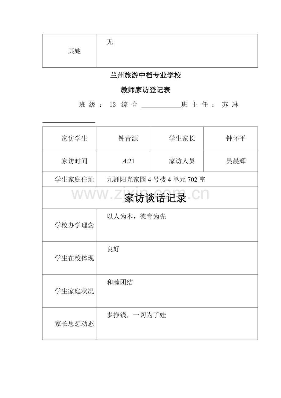 家访记录表样本样本.doc_第2页