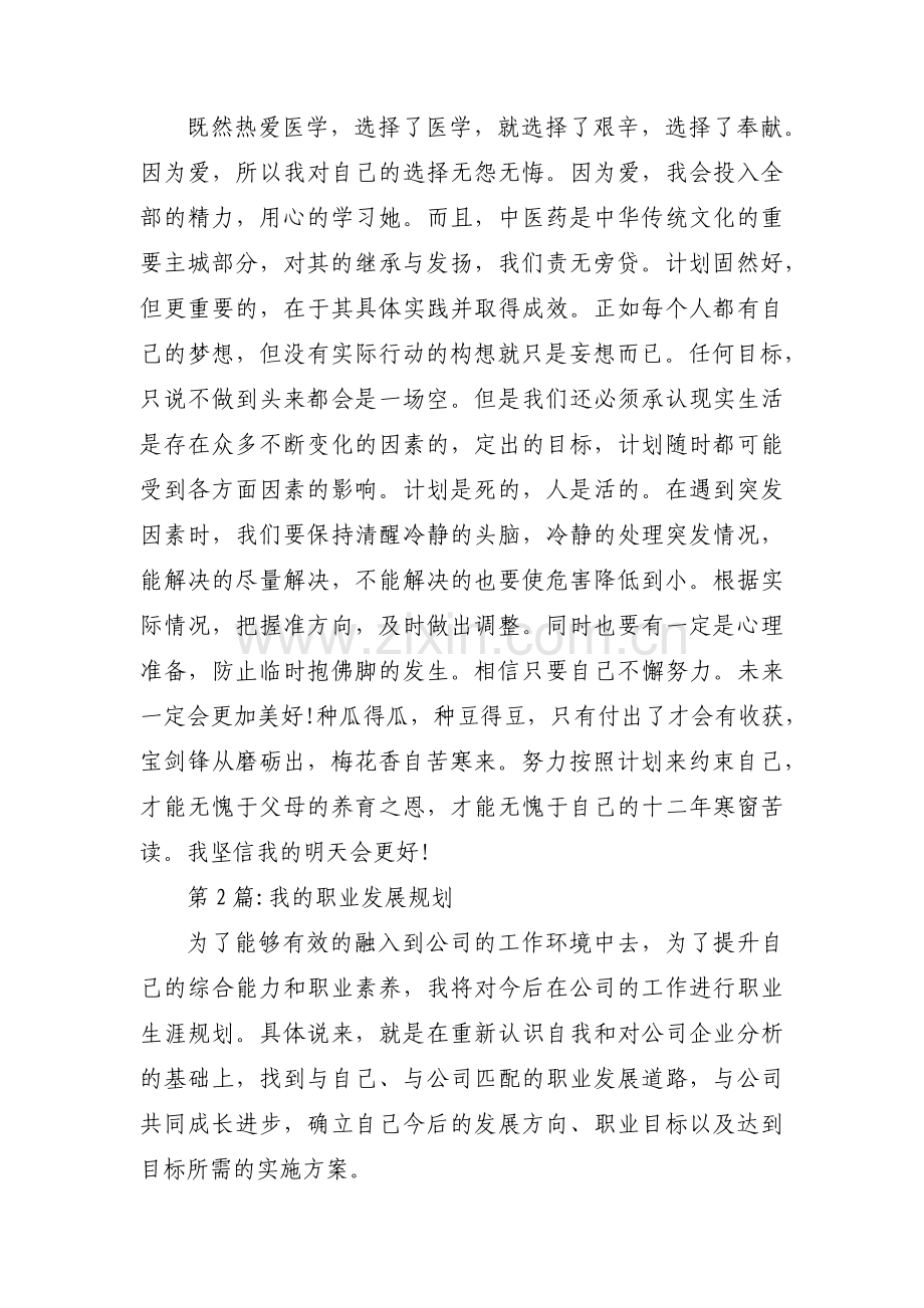 我的职业发展规划集合3篇.pdf_第3页