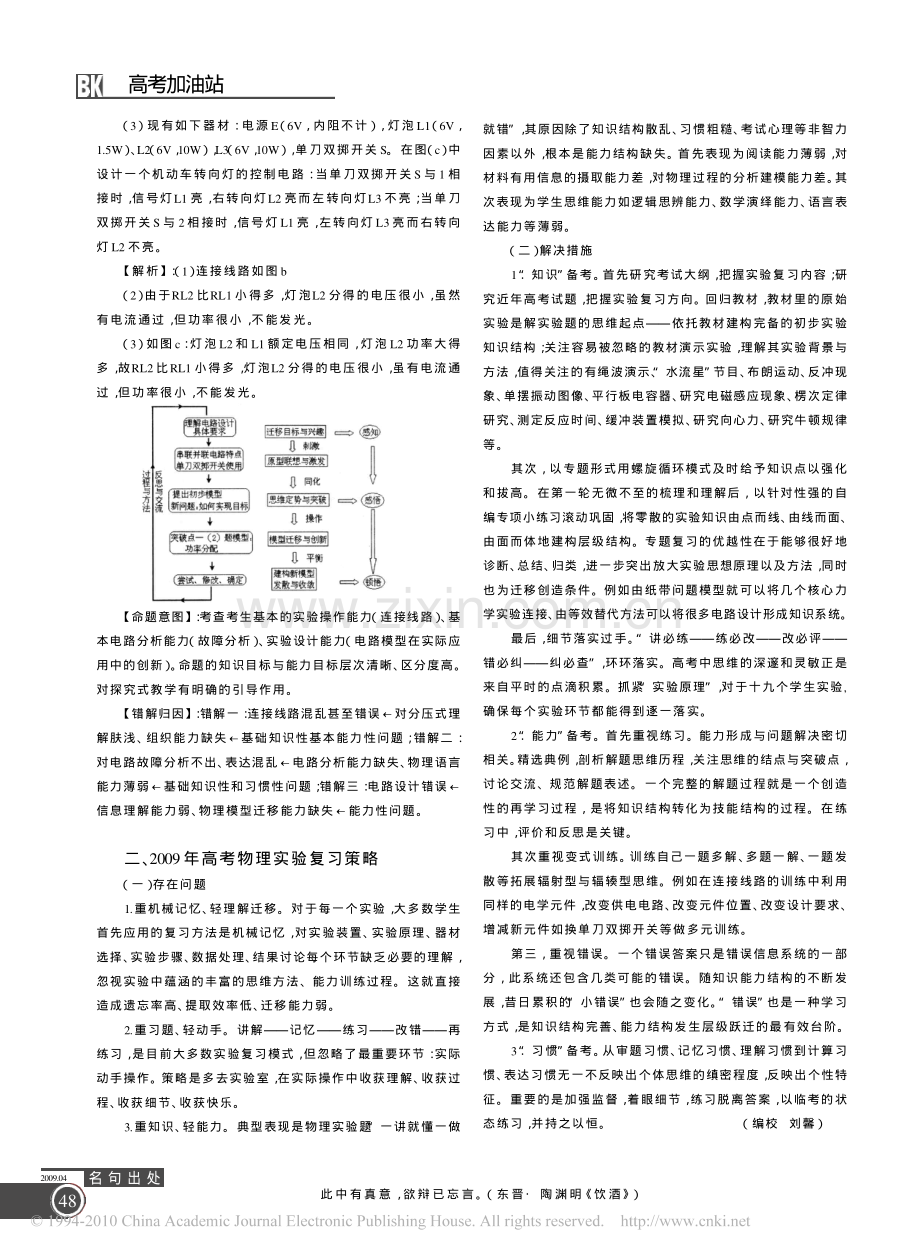 高考物理实验命题特点及备考策略.pdf_第3页