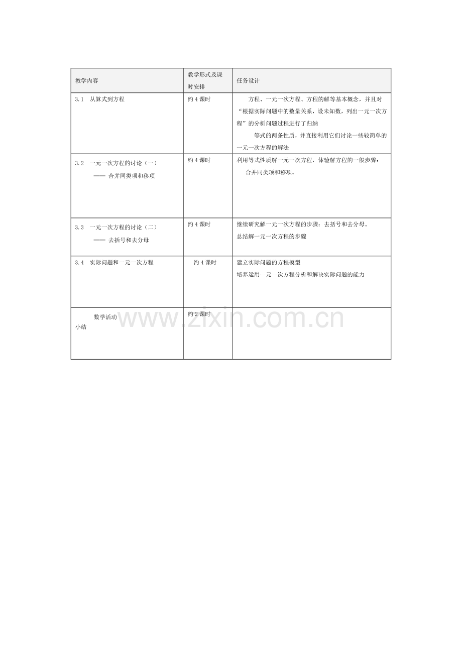 《一元一次方程》单元教学设计.doc_第3页