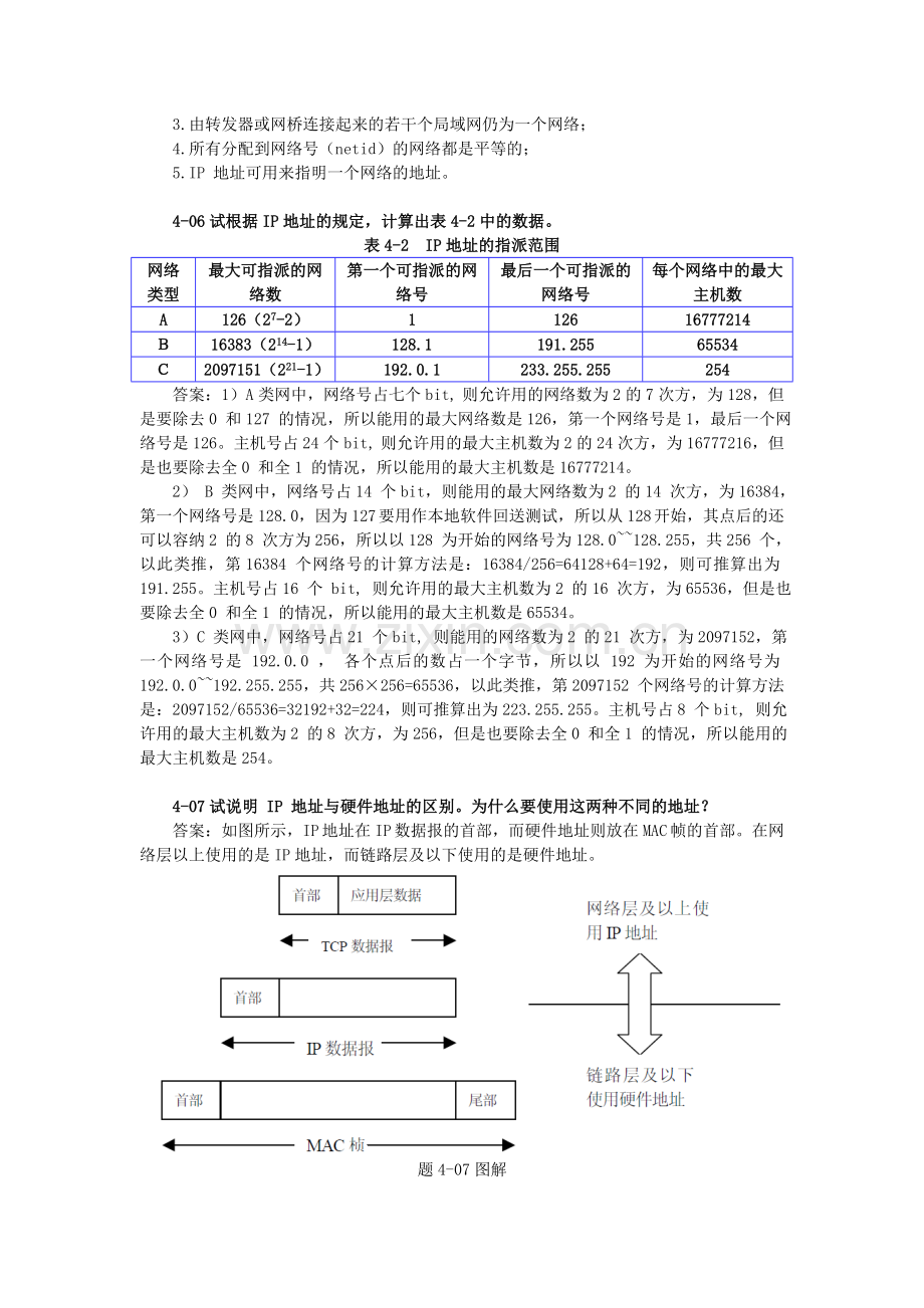 谢希仁计算机网络第五版(第4章)课后习题答案.doc_第3页