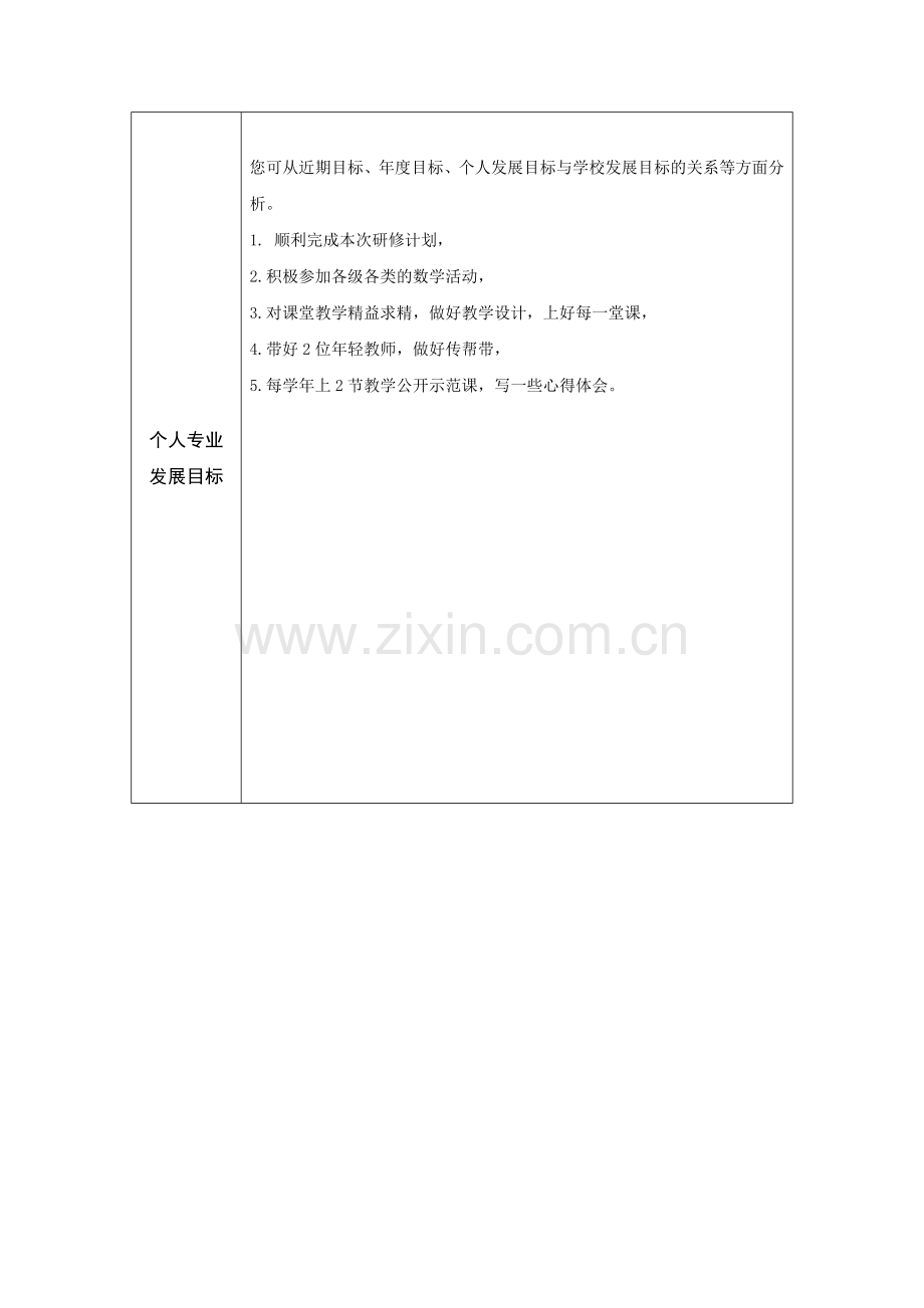 第二阶段【作业表单】教师个人本项目研修计划参考表单(方芳).doc_第2页