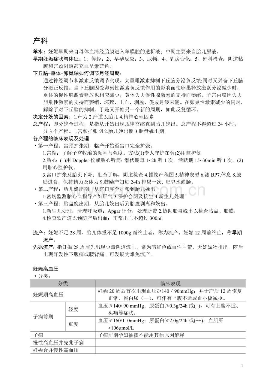 妇产科学 复习资料.doc_第1页