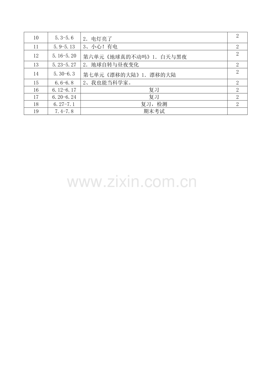 大象版三年级科学下册教学计划.doc_第3页