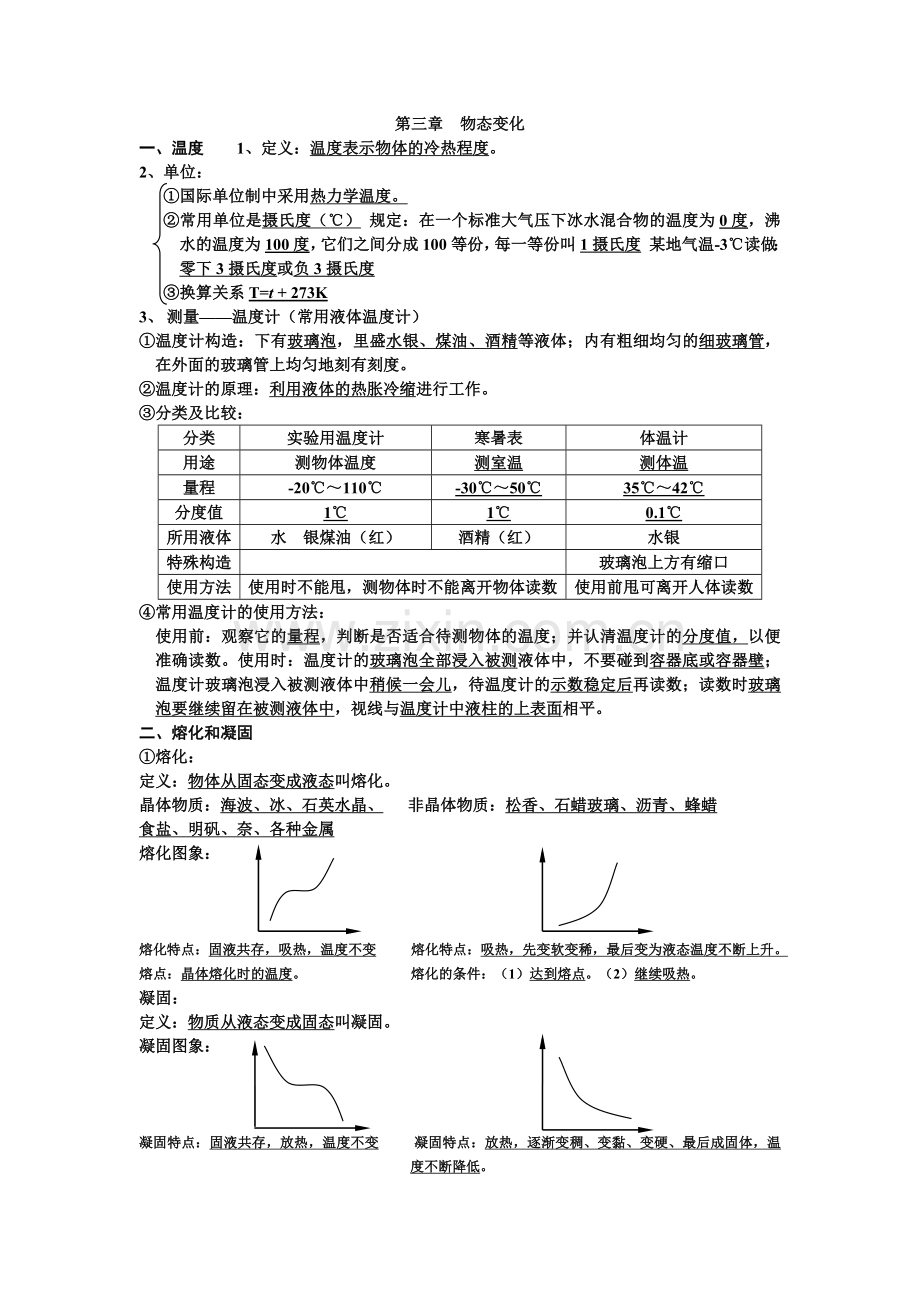 第三章物态变化复习重点.docx_第1页