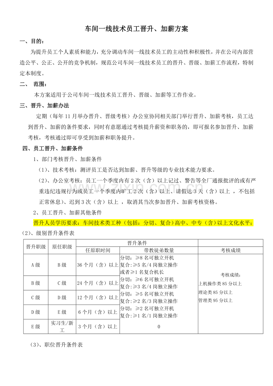 一线员工晋升方案.doc_第1页