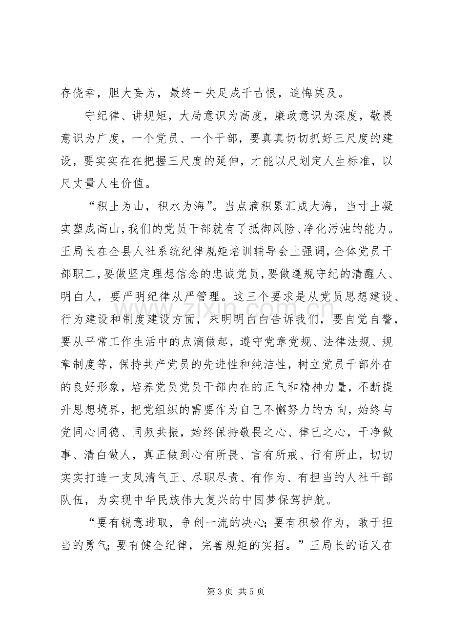 政治纪律和政治规矩学习体会心得.docx_第3页