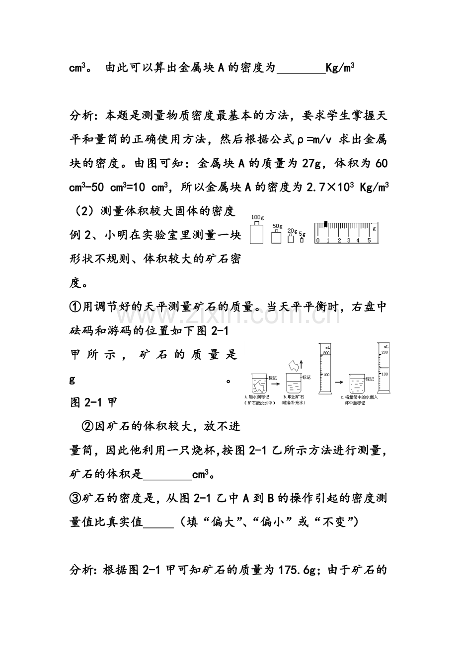 密度专题复习教学设计.doc_第2页