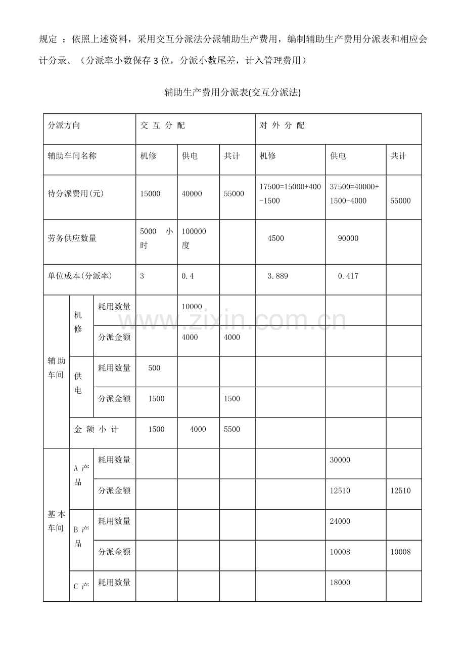 2021年电大成本会计形考2答案.docx_第2页