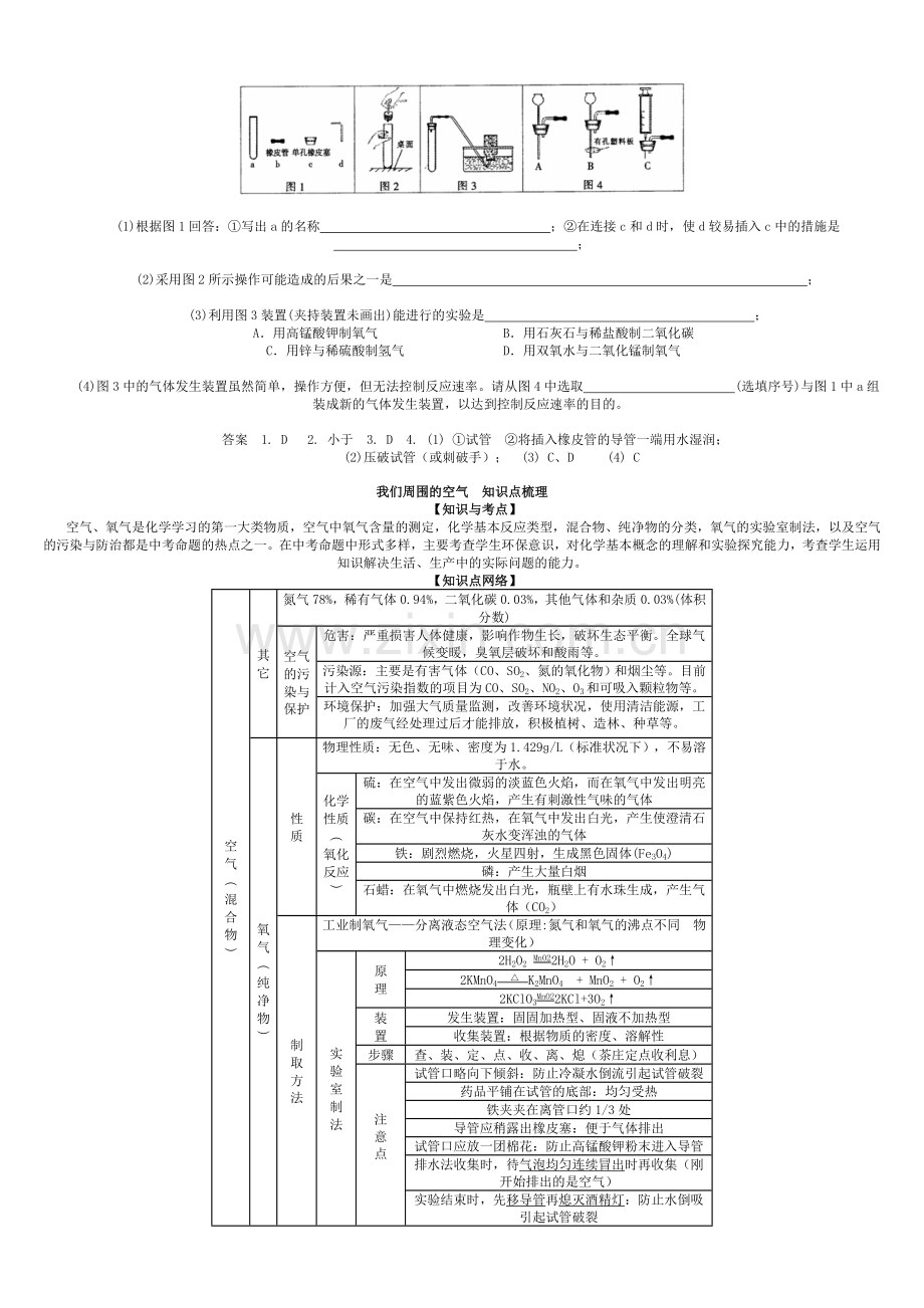 九年级化学上册知识点梳理(含中考点拨).doc_第3页