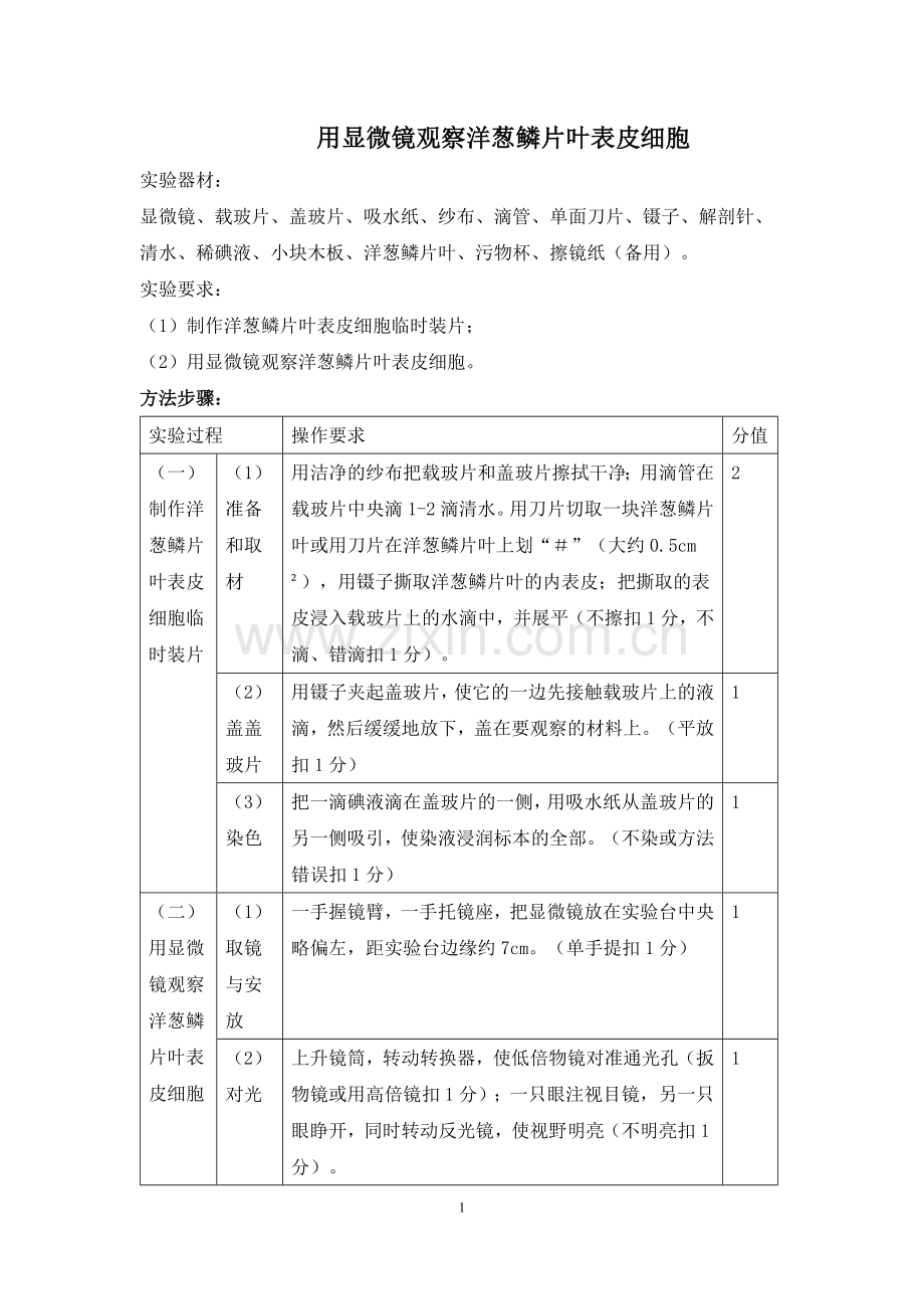 生物实验操作步骤.doc_第1页