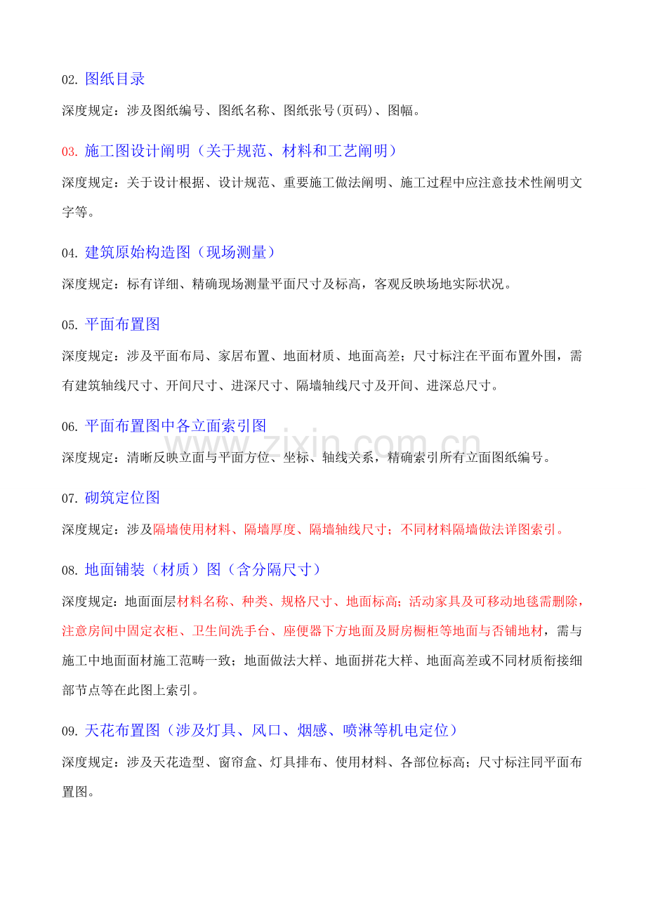 精装修施工图设计深度要求样本.doc_第3页