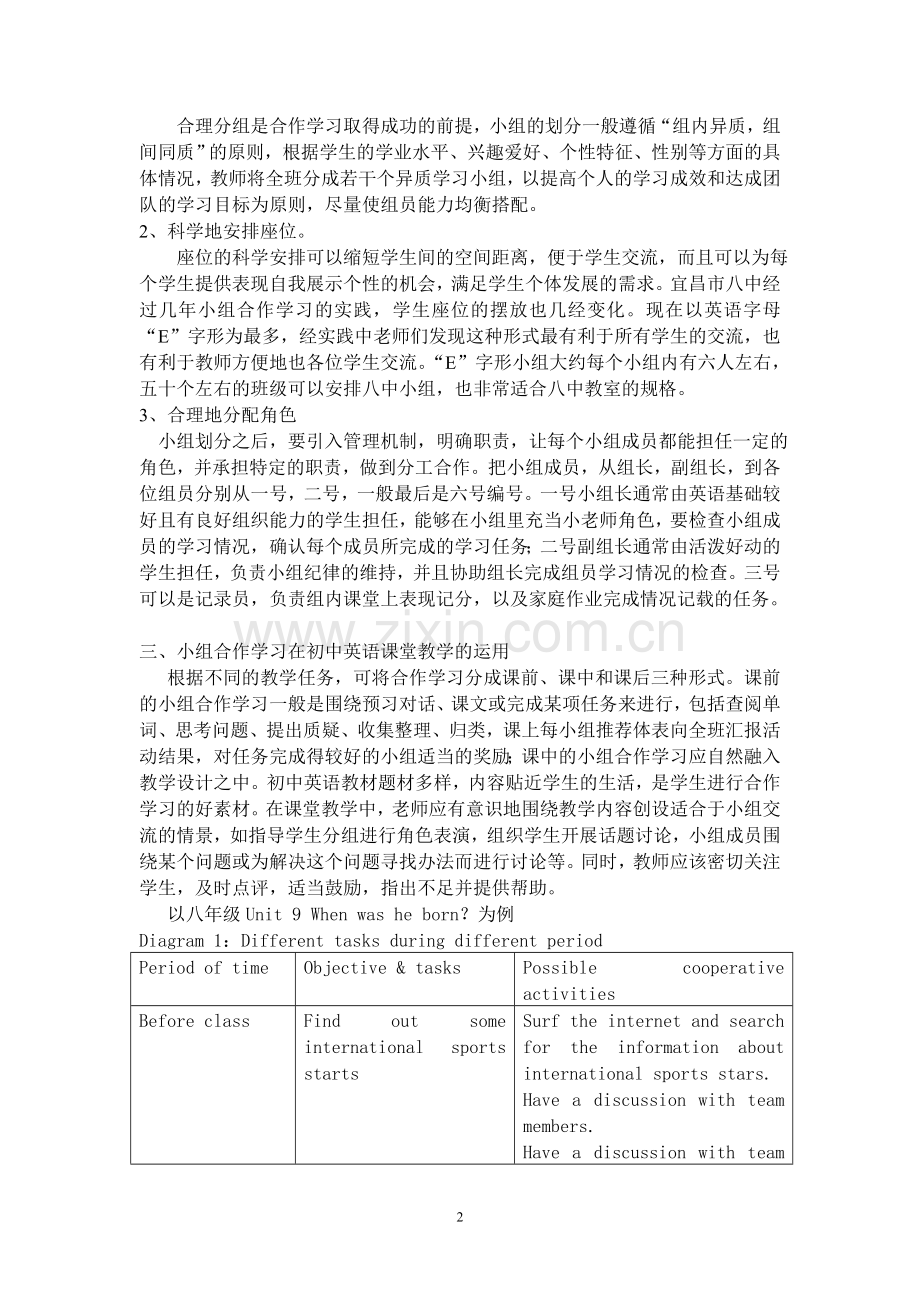 开展小组合作学习构建高效英语课堂.doc_第2页