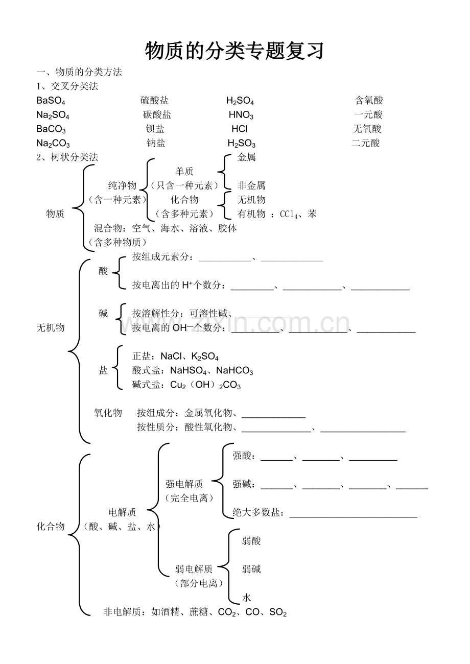 物质的分类专题复习.doc_第1页