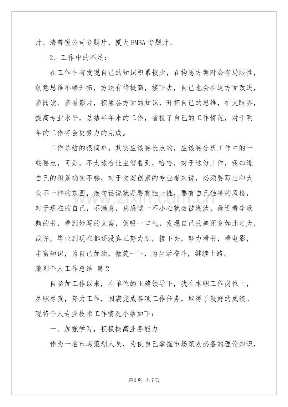 策划个人工作参考总结三篇.docx_第2页